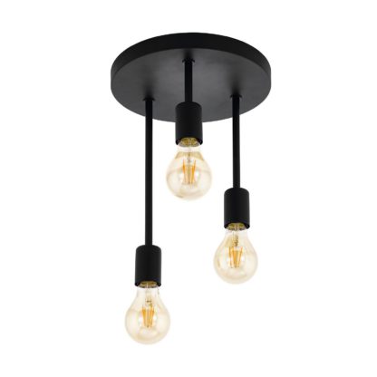 An Image of EGLO Wilmcote Industrial Ceiling Light