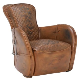 An Image of Timothy Oulton Saddle Chair, Buck'd n Brok'n