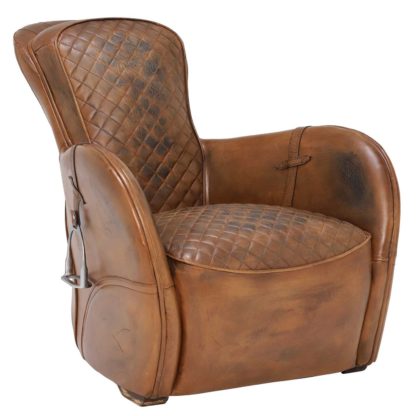 An Image of Timothy Oulton Saddle Chair, Buck'd n Brok'n