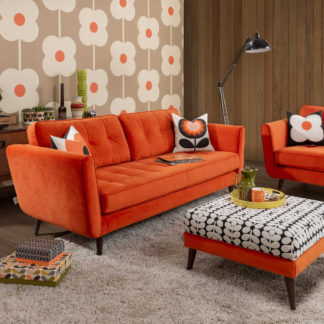 An Image of Orla Kiely Ivy Large Sofa