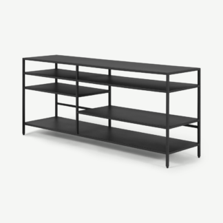 An Image of Munro TV Shelving Unit, Black