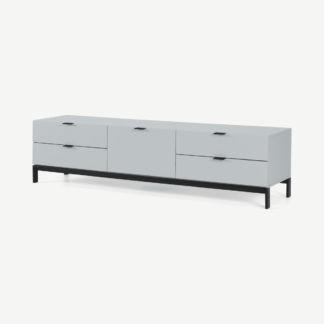 An Image of Marcell Wide Media Unit, Light Grey
