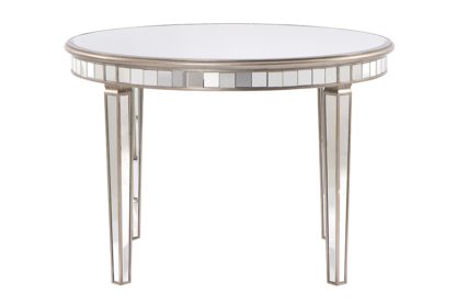 An Image of Antoinette Toughened Mirror Circular Dining Table