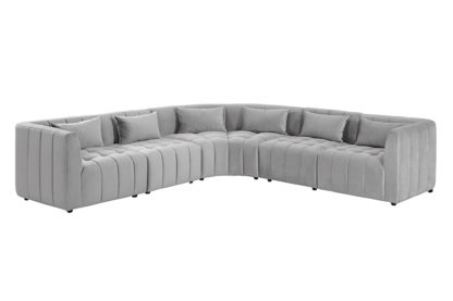 An Image of Essen Large Corner Sofa – Dove Grey