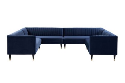 An Image of Baxter Super Lounge suite – Navy Blue