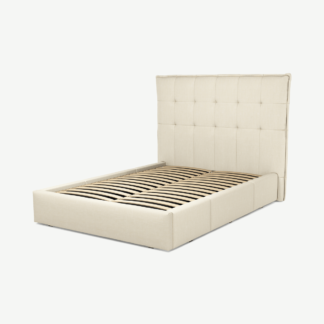 An Image of Lamas Double Bed with Storage Drawers, Putty Cotton