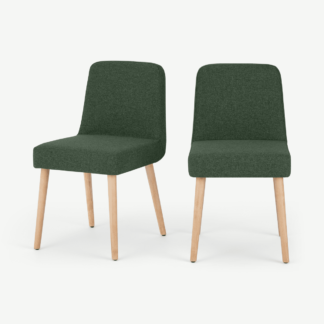 An Image of Adams Set of 2 Dining Chairs, Darby Green