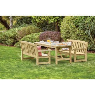 An Image of Anchor Fast Farnham 6 Seater Dining Set