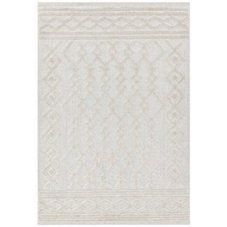 An Image of Asiatic Salta Geometric In & Outdoor Rug - 120x170cm - Cream