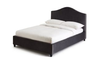 An Image of Habitat Maddison Kingsize Bed Frame - Grey