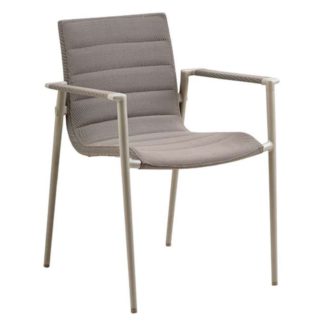 An Image of Cane-line Core Outdoor Stackable Armchair, Taupe