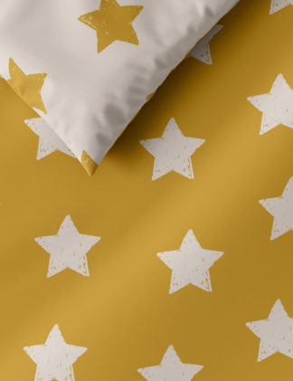 An Image of M&S Jersey Star Bedding Set