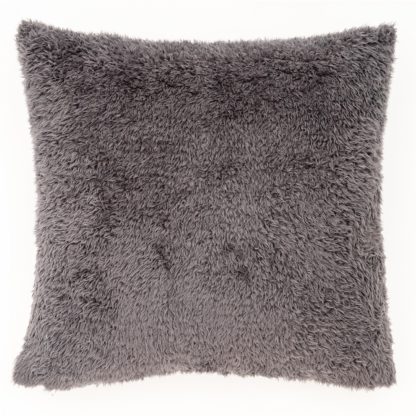 An Image of Snuggle Fleece Cushion - 50cm - Ochre