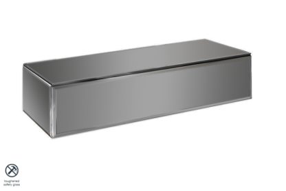 An Image of Inga Smoke Mirror Floating Console Table / Storage System