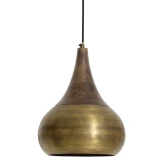 An Image of Small Bronze Pendant, Wooden Top