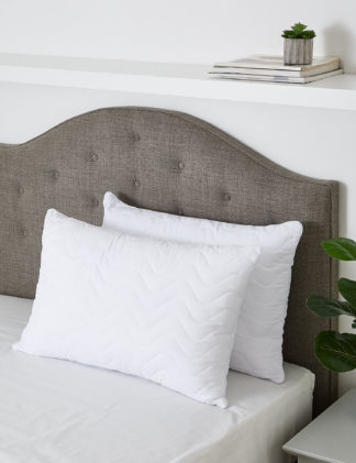 An Image of M&S 2 Pack Soft As Down Firm Pillows