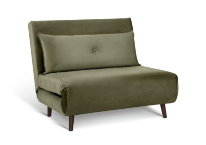 e4f2949f359f646bd2766398b5ca99599adbfabf07dcf09fae319fefb25aa00e.jpg An Image of Habitat Roma Small Double Chairbed - Sage Green