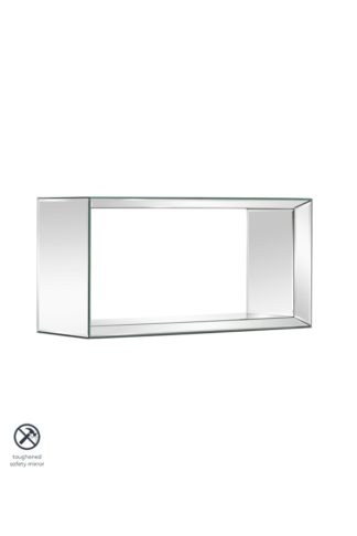 An Image of Uno - Mirrored Rectangular Wall Shelf