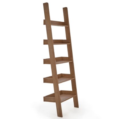 An Image of Fulton Ladder Bookcase Brown