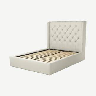 An Image of Romare Double Ottoman Storage Bed, Putty Cotton