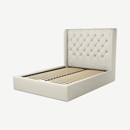 An Image of Romare Double Ottoman Storage Bed, Putty Cotton