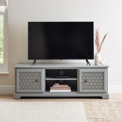 An Image of Carys Wide TV Unit Grey