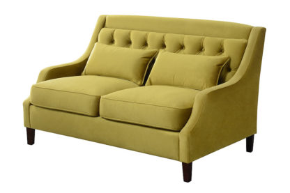 An Image of Zeno 2 seat Sofa Genova Olive