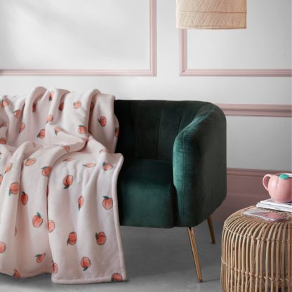 An Image of Skinny Dip Peachy Throw Pink