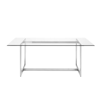 An Image of Quad Silver Dining Table