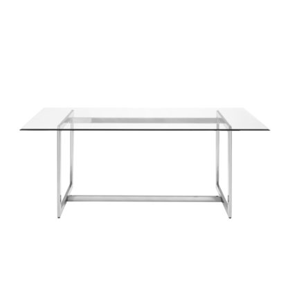 An Image of Quad Silver Dining Table