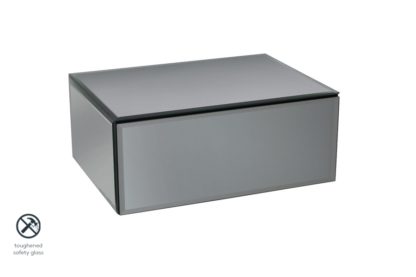 An Image of Inga Smoke mirror Floating Bedside / Console / Shelf / Storage System