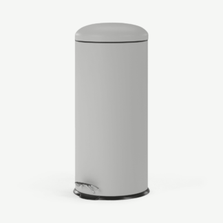 An Image of Joss 30L Domed Pedal Bin, Cool Grey