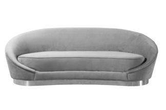 An Image of Selini Three Seat Sofa - Dove Grey