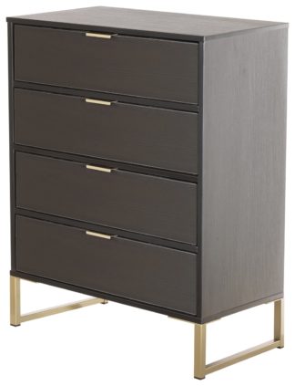 An Image of Messina 4 Drawer Chest - Black