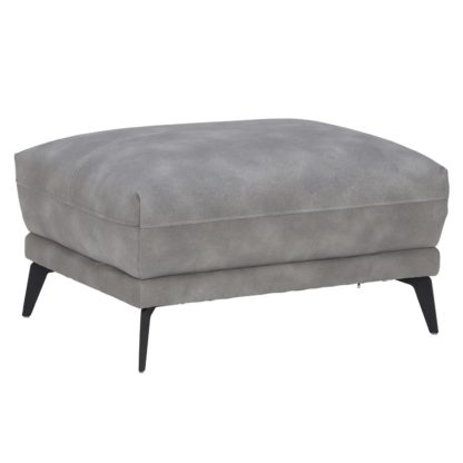 An Image of Selvaggio Ottoman, Oxford Grey CU9107