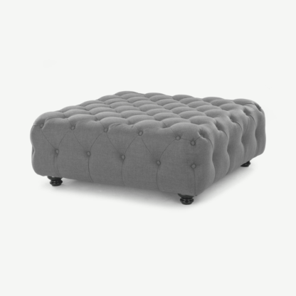An Image of Branagh Large Ottoman, Pearl Grey