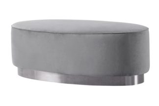An Image of Selini Footstool – Dove Grey