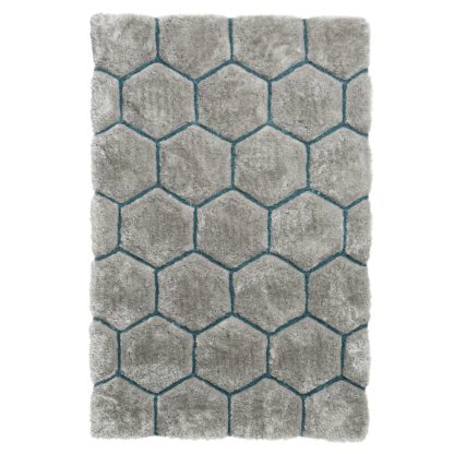 An Image of Noble House Honeycomb Rug Natural