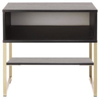 An Image of Messina Bedside Table - Black