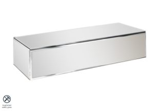 An Image of Inga Mirrored Floating Console Table / Storage System