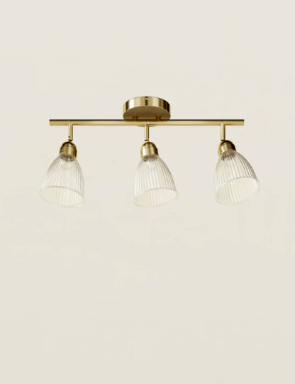 An Image of M&S Florence 3 Light Flush Bar Light