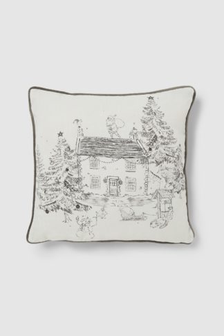 An Image of Exclusive Christmas Midwinter Toile Cushion