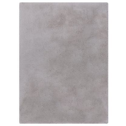 An Image of Dorma Purity Luxury Faux Fur Rug Ivory