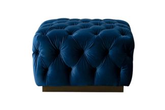 An Image of Frankfurt Footstool – Navy Blue