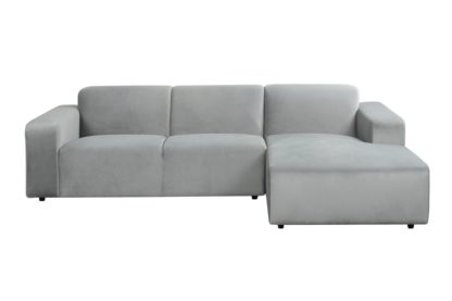 An Image of Pebble Right hand Corner Sofa - Dove Grey