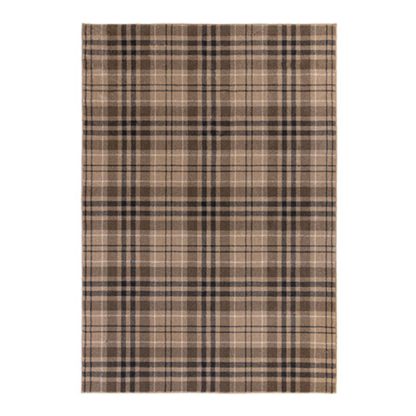 An Image of Kilbirnie Rug Grey, Brown and White