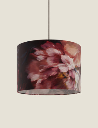 An Image of M&S Velvet Floral Print Shade