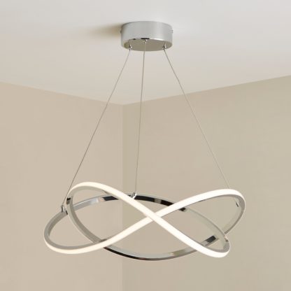 An Image of Cortez XL Integrated LED Ceiling Fitting Gold