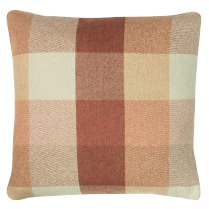 An Image of Window Check Cushion - 43x43cm - Rose