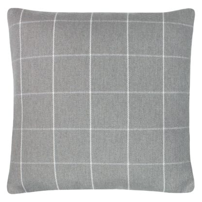 An Image of Window Check Cushion - 43x43cm - Rose